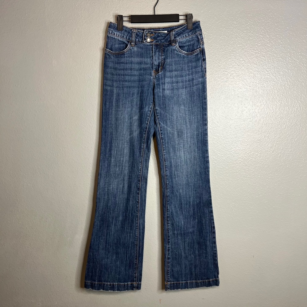 Stetson City Trouser No. 214 Jeans Sz 4 Long Wide Leg Stretch Boho Western